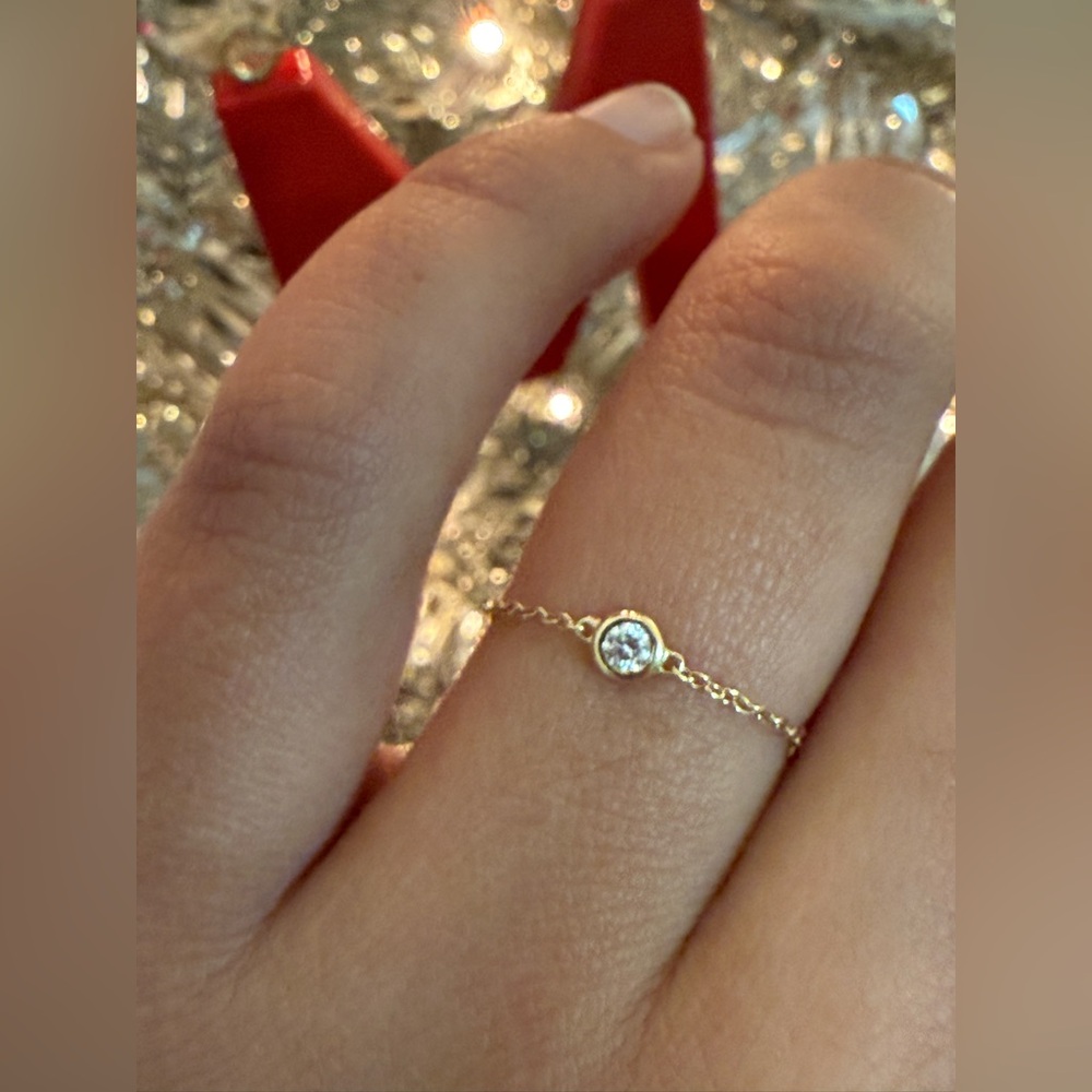 ✨NEW✨ Floating 💚 Emerald Ring 💎 14K Gold - Picture 5 of 7